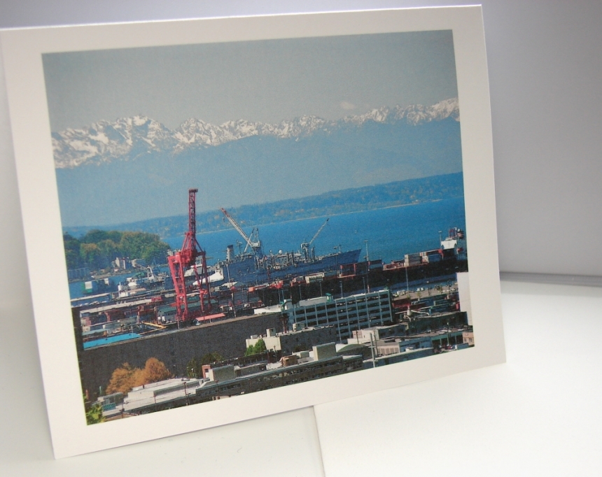 Seattle Industrial Area PhotoCard by bigviews, Photography