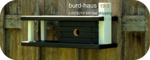 Mid Century Modern Birdhouse in Charcoal by Nathan Danials Mid Century Modern Birdhouse in Charcoal by Nathan Danials