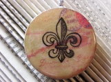 Repurposed Wood Pendant