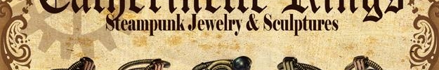 Steampunk jewelry wire wrapped rings