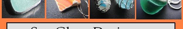 At Sea Glass Designs, we make jewelry and art with shards of sea glass, china and pottery gathered from Nova Scotia beaches. We also do pewter castings of objects found in nature.